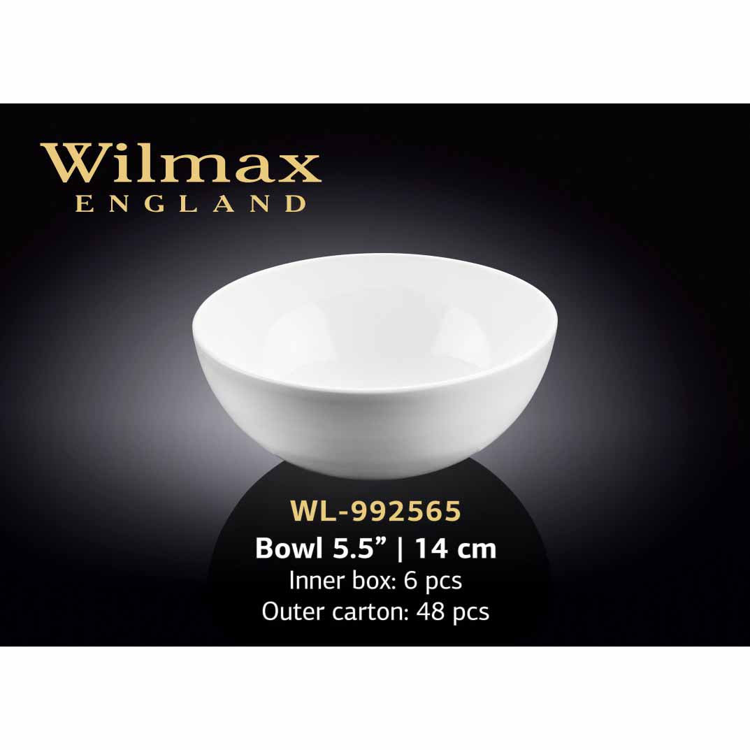 14 CM BOWL - WHITE - WILMAX # WL-992565