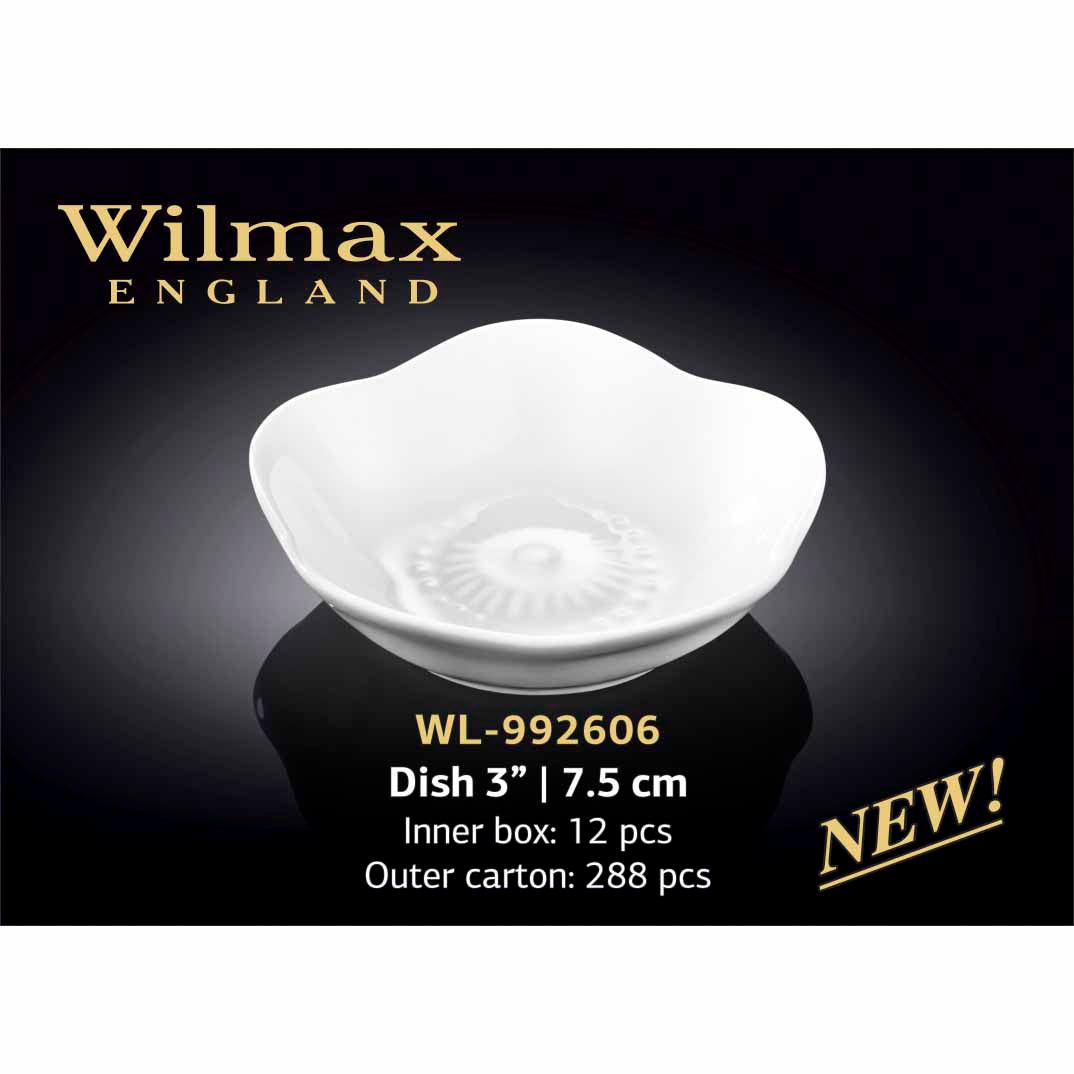 7.5公分盤子 - 白色 - WILMAX # WL-992606