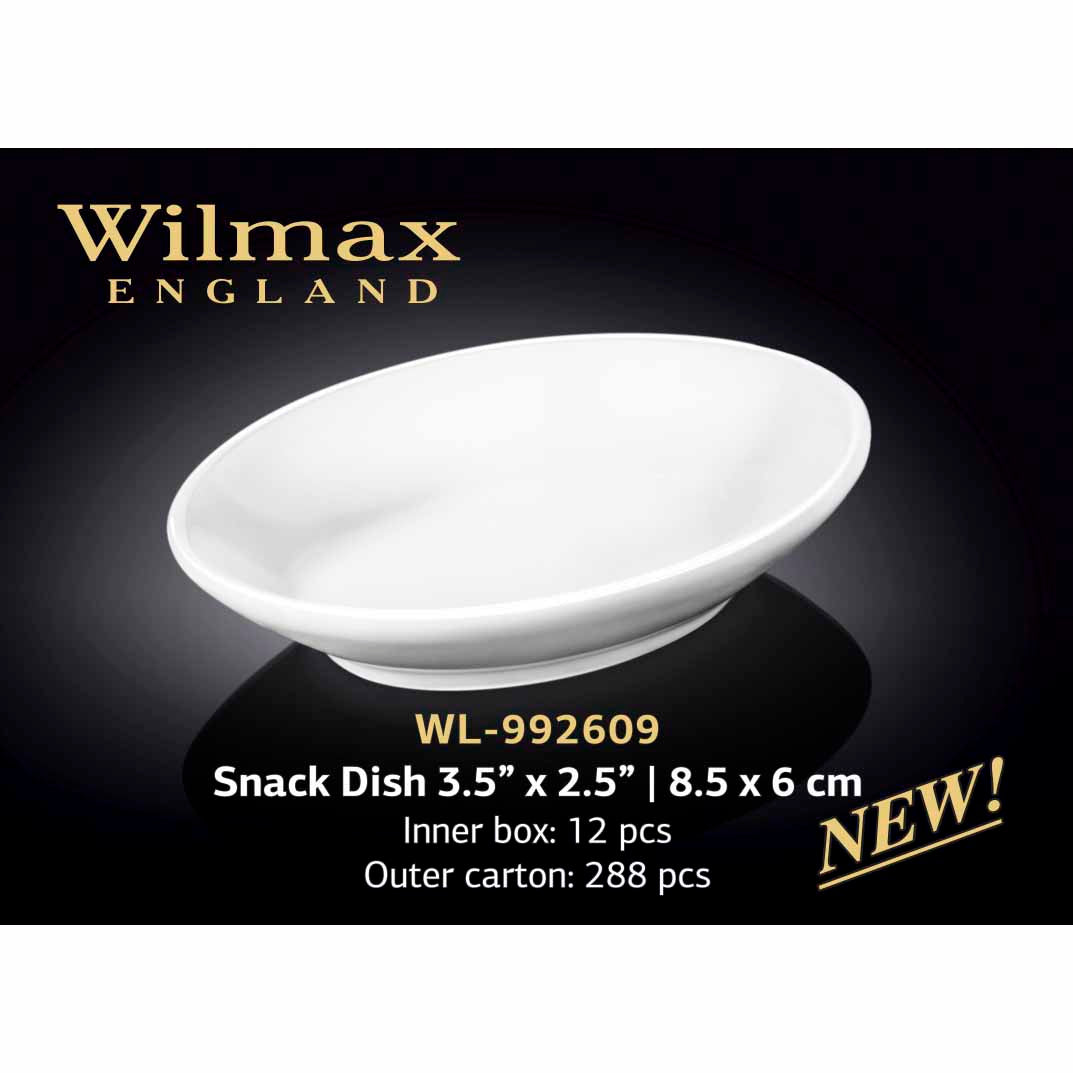 8.5 X 6CM 小吃盤 - 白色 - WILMAX # WL-992609