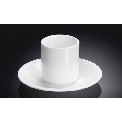 TEACUP & SAUCER - WHITE - WILMAX # WL-993020