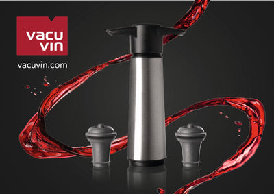 WINE SAVER STAINLESS STEEL (1 PUMP+2 STOPPERS) - VACU VIN #0649260