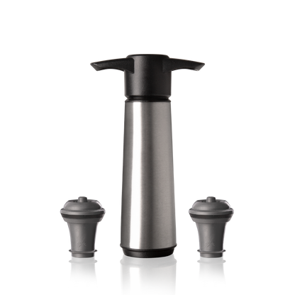 WINE SAVER STAINLESS STEEL (1 PUMP+2 STOPPERS) - VACU VIN #0649260