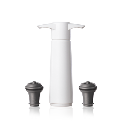 WINE SAVER GIFT PACK (1 X PUMP, 2 X WINE STOPPERS) - WHITE - VACU VIN # 0981260