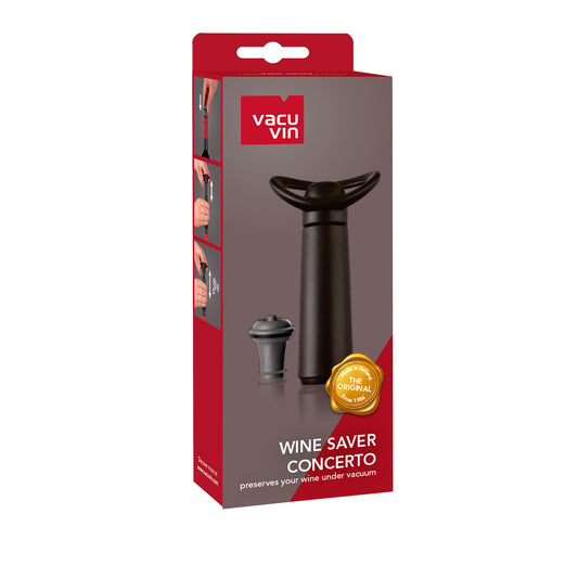 WINE SAVER CONCERTO BLACK (PUMP+1 Stopper) - VACU VIN # 0987260