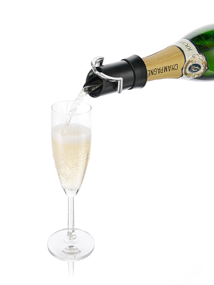 Black Champagne Saver & Pourer - VACU VIN #1880460