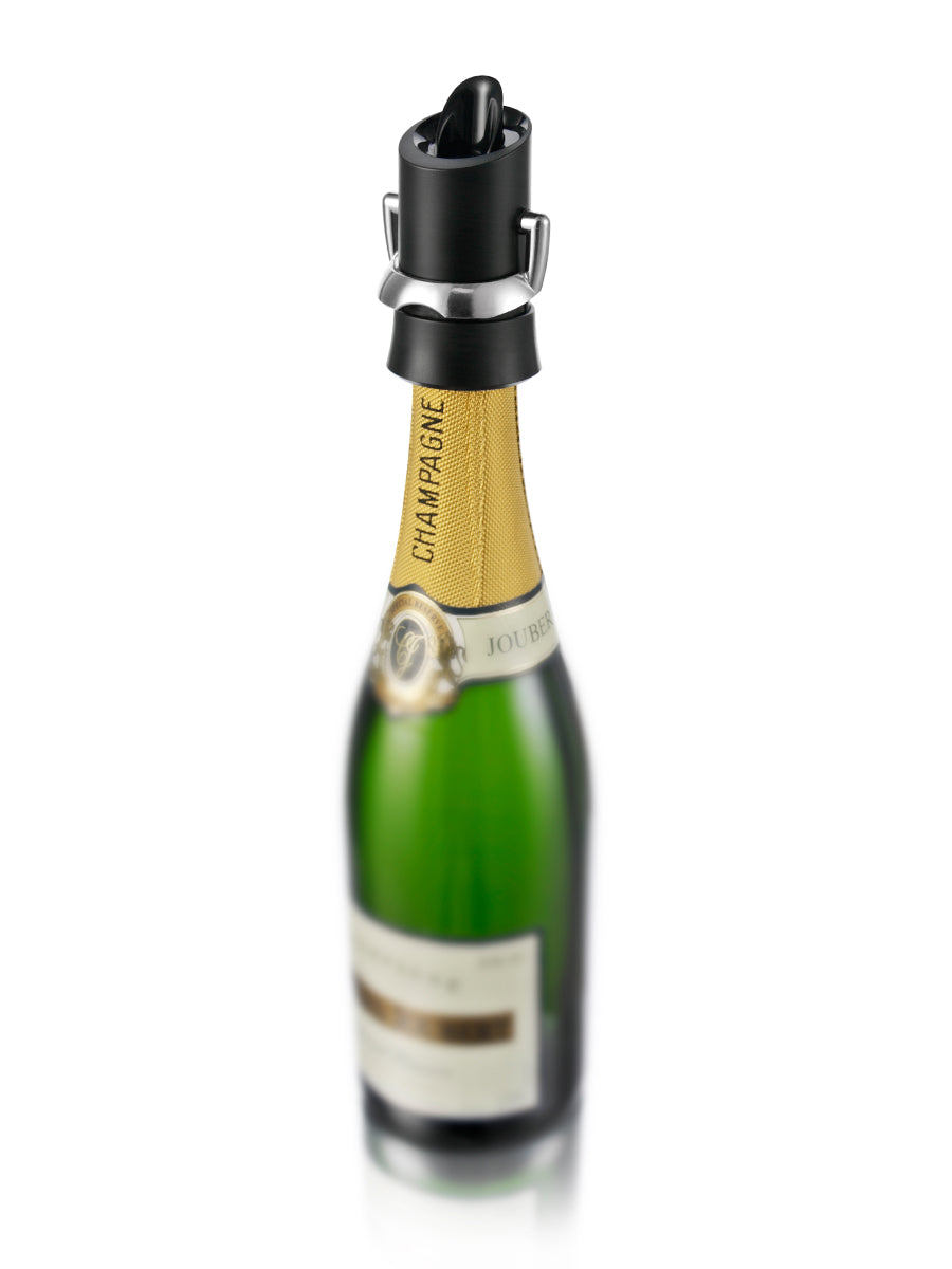 Black Champagne Saver & Pourer - VACU VIN #1880460