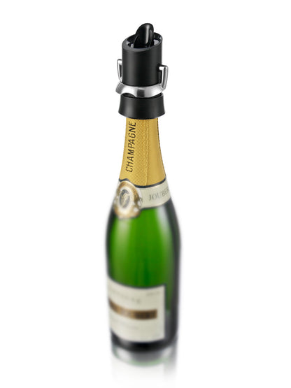 Black Champagne Saver & Pourer - VACU VIN #1880460