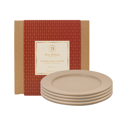 De Terra Plate Set [SET OF 4] - Khaki - DON BELLINI #DB2210120-S