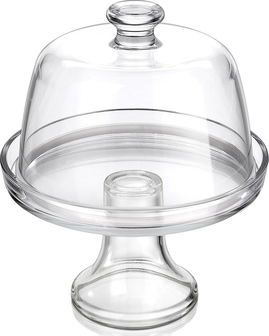 PALLADIP FOOTED SERVICE PLATE + DOME  - BORGONOVO # 13285248