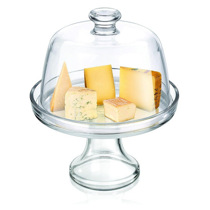 PALLADIP FOOTED SERVICE PLATE + DOME  - BORGONOVO # 13285248