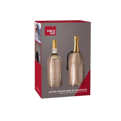 Rapid Ice Wine and Champagne Cooler Set - Platinum