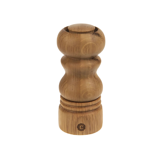 CERAMIC GRINDER SALT & PEPPER (OAK) -BROWN - CRUSHGRIND # 70150-2002