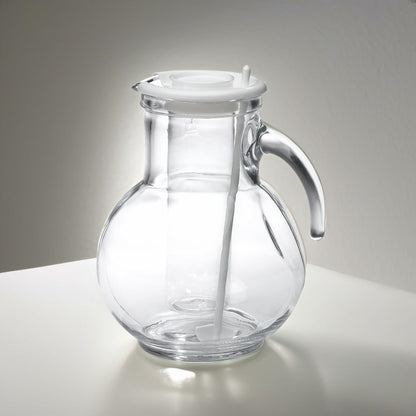 KUFRA JUG WITH SOLID WHITE LID - BORMIOLI ROCCO # 1.35729