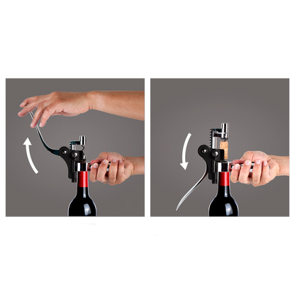 LEVER CORKSCREW HORIZONTAL BLACK - VACU VIN #6651460