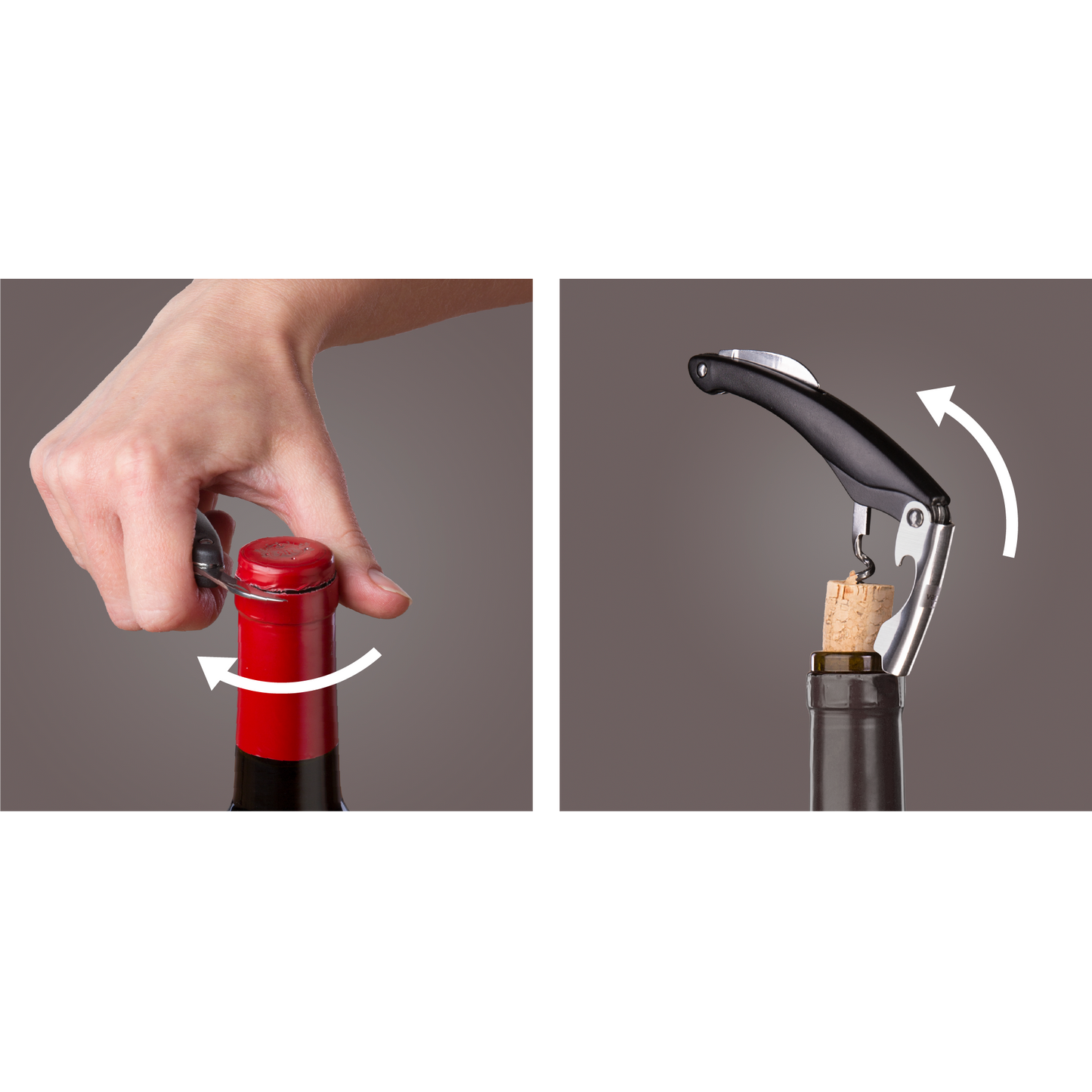 WAITER'S CORKSCREW - BLACK - VACU VIN #6850460