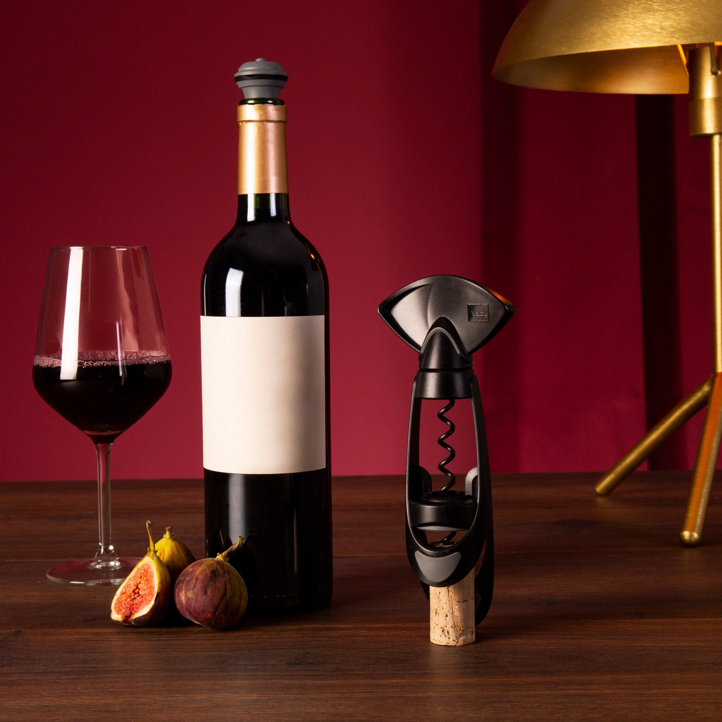 Twister Corkscrew with Bottle Grip - Black - VACU VIN #6881460
