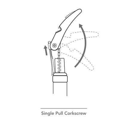 SINGLE PULL CORKSCREW ASSORTED - VACU VIN #6099160