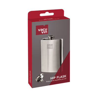 HIP FLASK & FUNNEL - STAINLESS STEEL