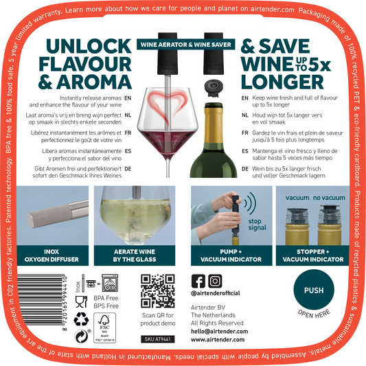WINE LOVERS BLISTER PACK - AIRTENDER #AT9441