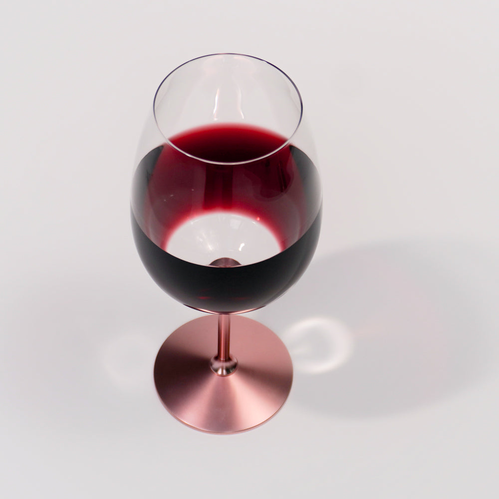 CRYSTAL SPINNING GLASS BORDEAUX (ROSE GOLD) - CRYSTOCRAFT #CRY-SPINGLASS-RG