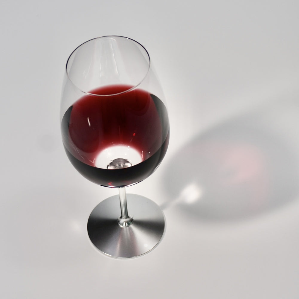 CRYSTAL SPINNING GLASS BORDEAUX (SILVER) - CRYSTOCRAFT #CRY-SPINGLASS-SL