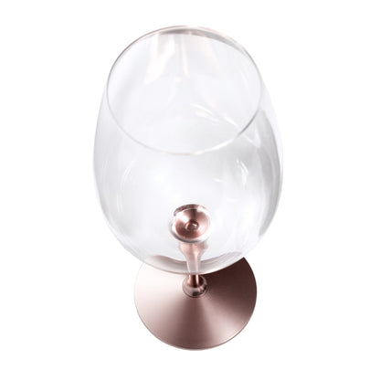 CRYSTAL SPINNING GLASS BORDEAUX (ROSE GOLD) - CRYSTOCRAFT #CRY-SPINGLASS-RG