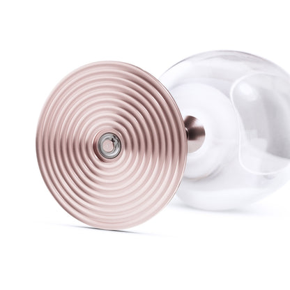CRYSTAL SPINNING GLASS BORDEAUX (ROSE GOLD) - CRYSTOCRAFT #CRY-SPINGLASS-RG