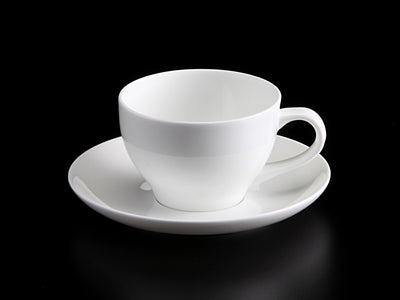 BONE CHINA CUP & SAUCER - WHITE - DON BELLINI # DB1030019