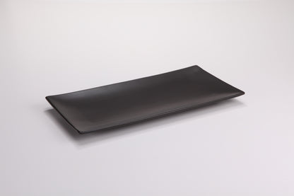 DE TERRA RECT. PLATE 13" l 33 CM - MATT BLACK - DON BELLINI # DB2113033