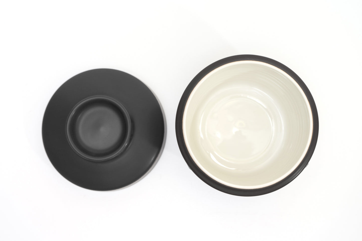 DE TERRA SOUP BOWL WITH LID 4" l 10CM - MATT BLACK - DON BELLINI # DB2120210