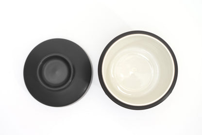 DE TERRA SOUP BOWL WITH LID 4" l 10CM - MATT BLACK - DON BELLINI # DB2120210