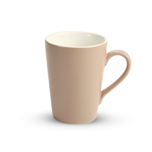 DE TERRA V SHAPE MUG 270ML l 8 x 10.5CM - SANDY KHAKI - DON BELLINI # DB2239227