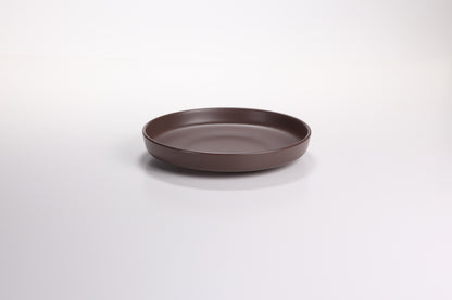 DE TERRA DEEP PLATE 9.25" l 24CM - DARK BROWN - DON BELLINI # DB2310224
