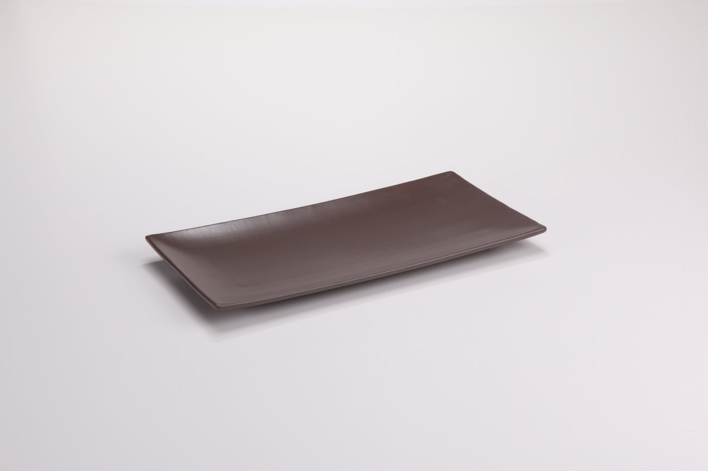 DE TERRA RECT. PLATE 11" l 28 CM - DARK BROWN - DON BELLINI # DB2313028