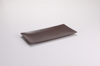 DE TERRA RECT. PLATE 11" l 28 CM - DARK BROWN - DON BELLINI # DB2313028