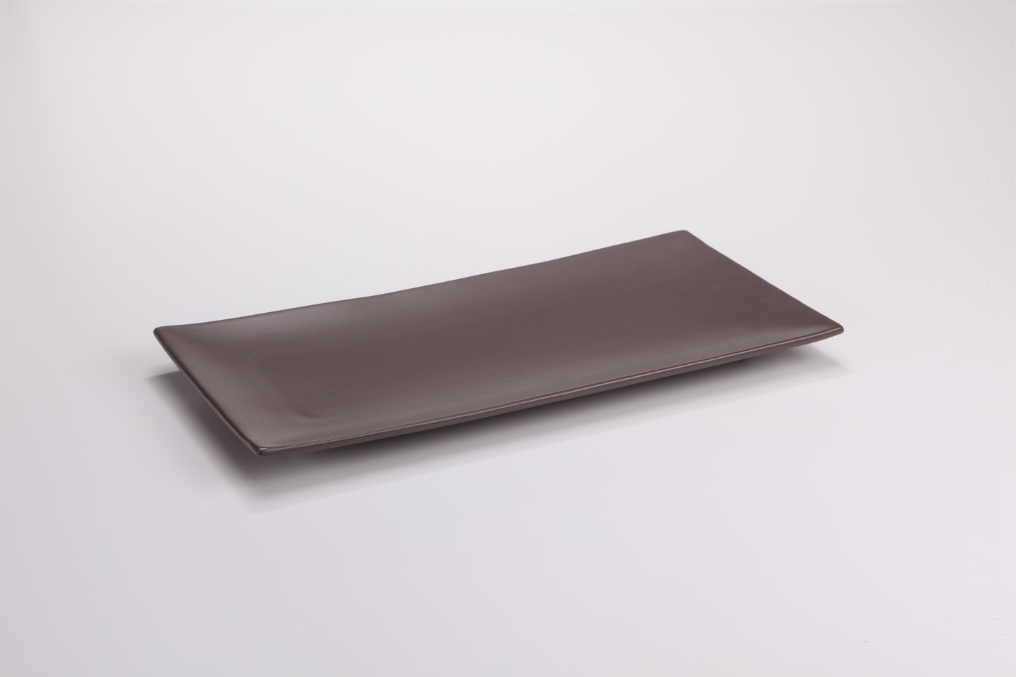 DE TERRA RECT. PLATE 13" l 33 CM - DARK BROWN - DON BELLINI # DB2313033