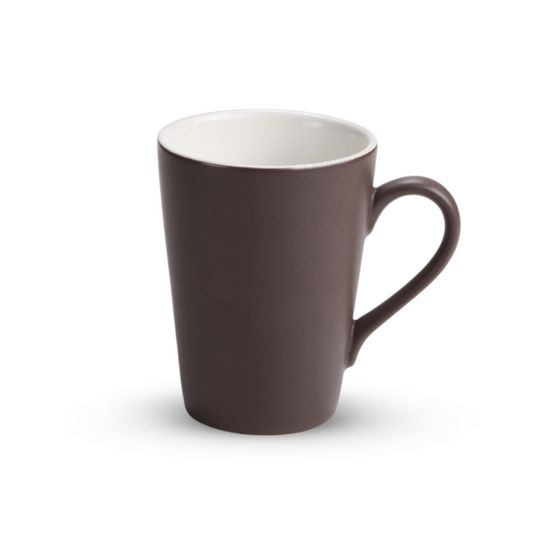 DE TERRA V SHAPE MUG 270ML l 8 x 10.5CM - DARK BROWN - DON BELLINI # DB2339227