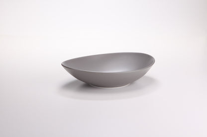 DE TERRA OVAL BOWL 9" l 23 CM - LIGHT GREY - DON BELLINI # DB2421023