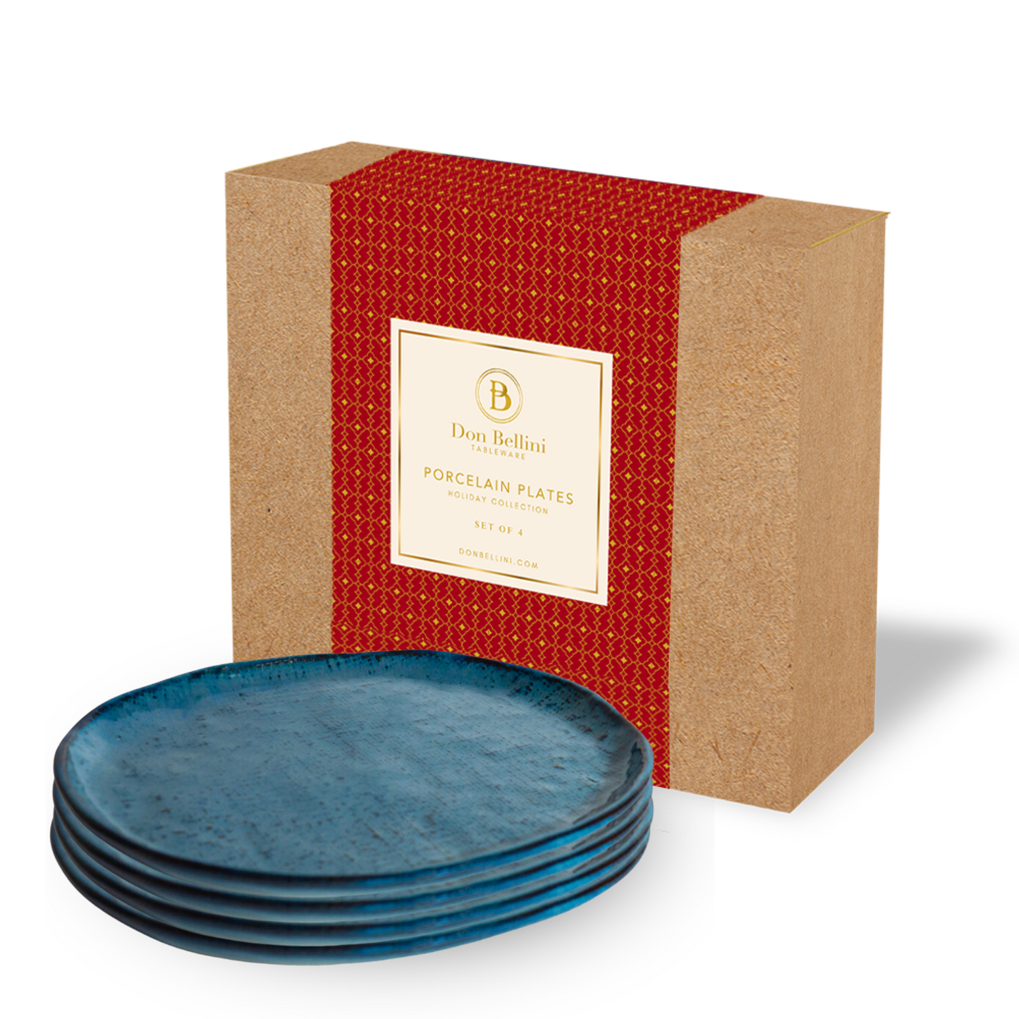 CRAFTSTONE PLATES SET 8.25"[SET OF 4]- ULTRAMARINE - DON BELLINI #DB7210120-S