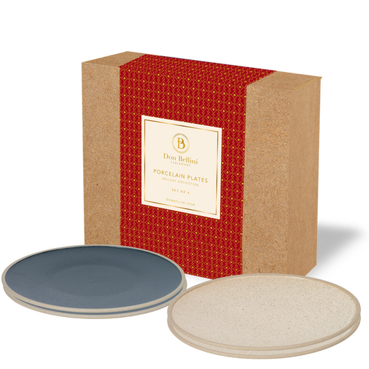 NIGHT & DAY SALAD PLATES SET 8.25"[SET OF 4]- DON BELLINI #DB8110120-S
