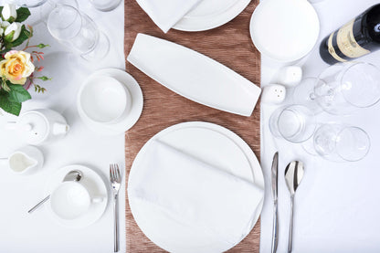 FINE CHINA SUSHI / CANAPE DISH 12" X 4.7" | 30.5 X 12 CM - WHITE - DON BELLINI # DB3013031