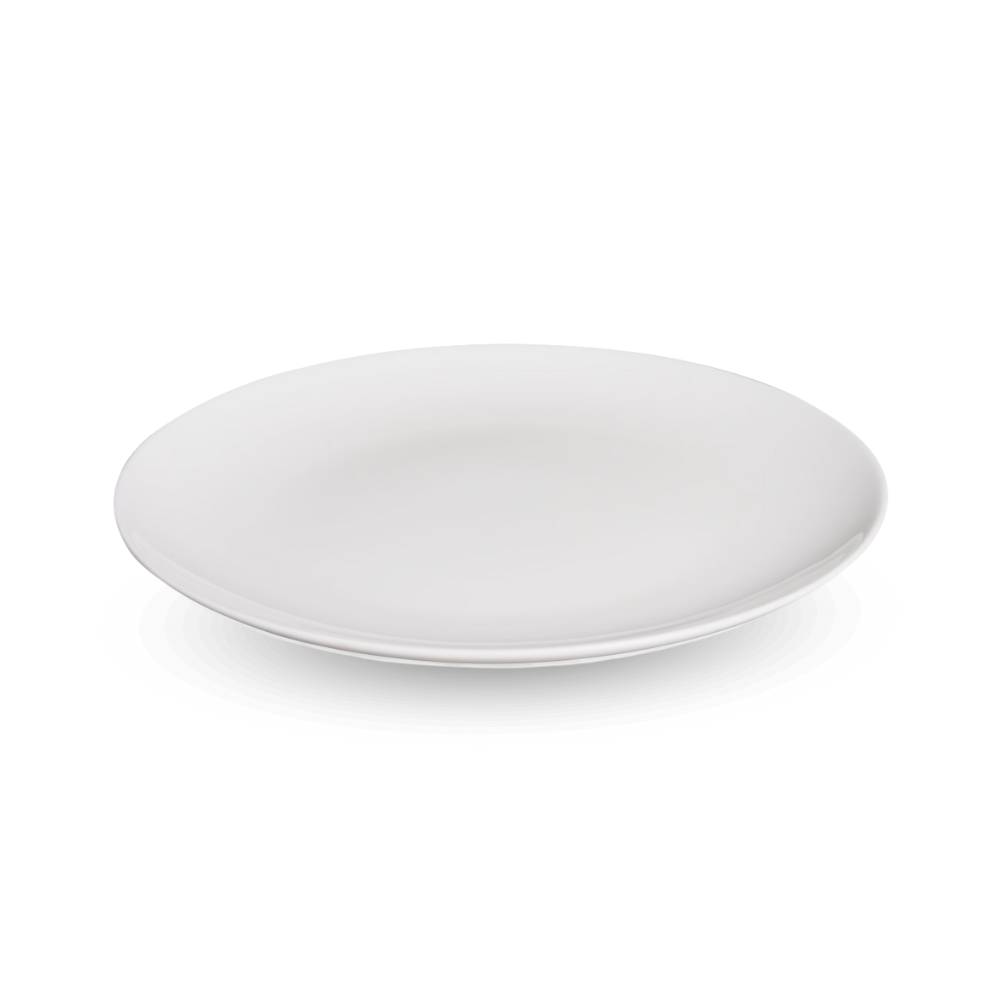 BONE CHINA COUPE PLATE - WHITE - DON BELLINI # DB1010015