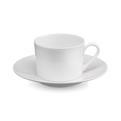 BONE CHINA CUP & SAUCER - WHITE - DON BELLINI # DB1030017