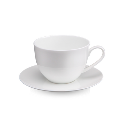BONE CHINA CUP & SAUCER - WHITE - DON BELLINI # DB1030036