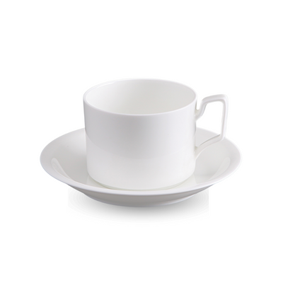 BONE CHINA CUP & SAUCER - WHITE - DON BELLINI # DB1030119