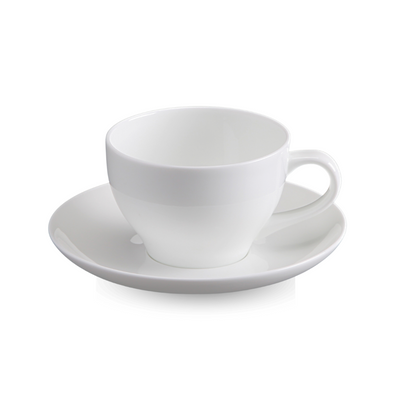 BONE CHINA CUP & SAUCER - WHITE - DON BELLINI # DB1030019