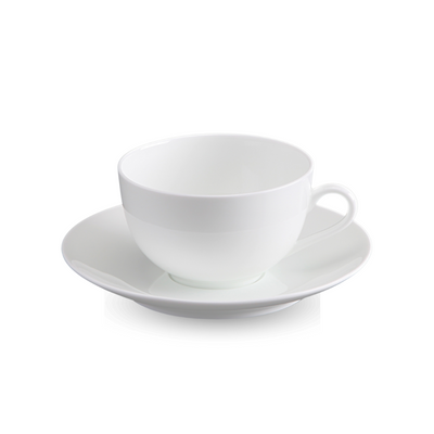 BONE CHINA CUP & SAUCER - WHITE - DON BELLINI # DB1030020