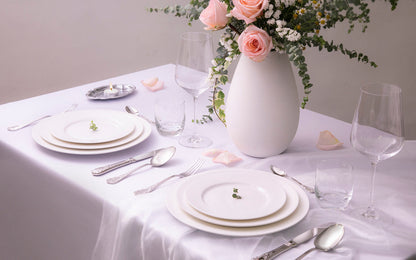 FINE CHINA SNACK DISH 4" X 2" | 10.5 X 5 CM - WHITE - DON BELLINI # DB306SN11