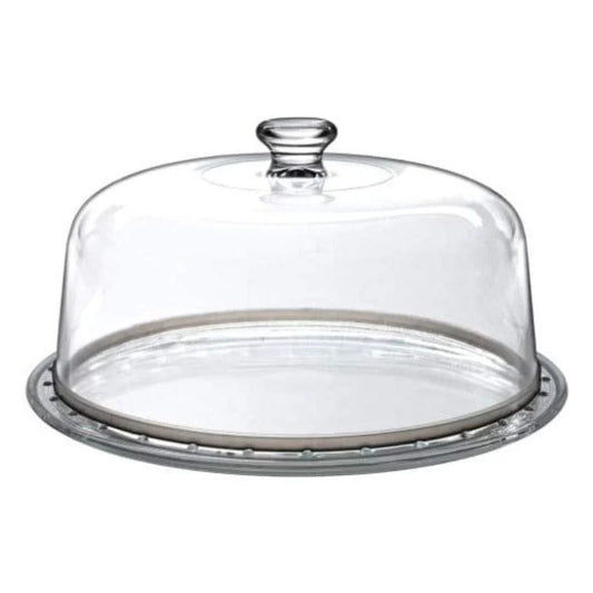 CAKE PLATE EXCALIBUR + DOME - BORGONOVO # 13210147