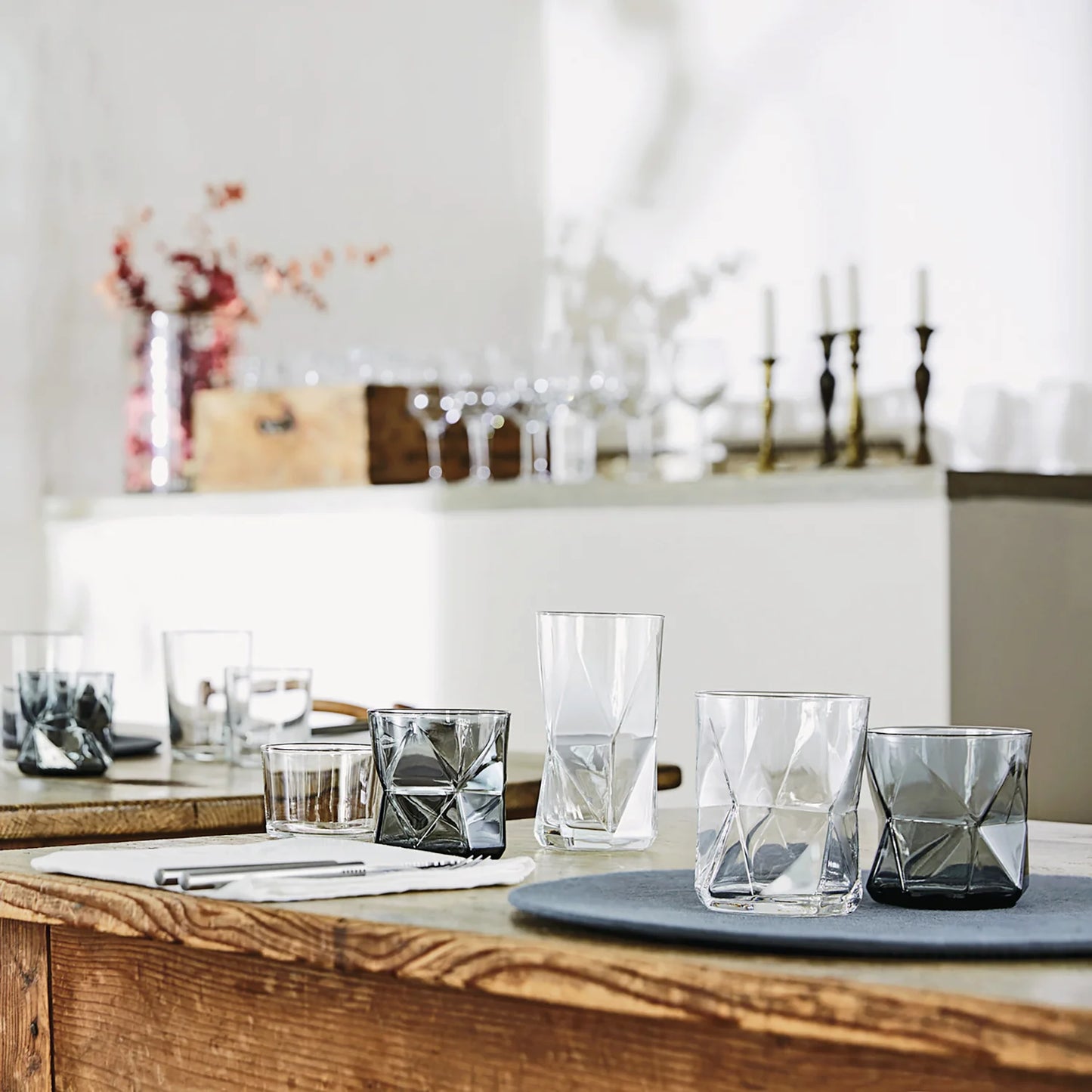 CASSIOPEA GLASS ONYX - GREY - BORMIOLI ROCCO # 2.34540